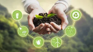 Innovative Green Technology Concept Wallpaper