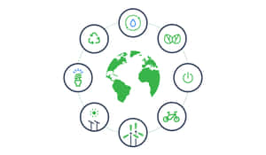 Innovative Green Technology Concept Wallpaper