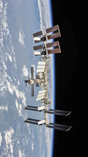 Innovative Space Satellite Orbiting Earth Wallpaper