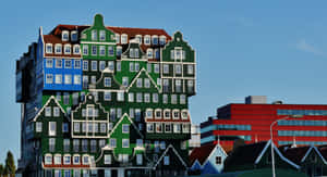 Inntel Hotel Zaandam With Red Building Wallpaper