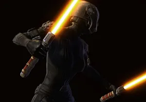 Inscrutable Movements Of A Person In Black Wallpaper