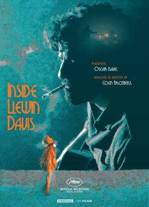 Inside Llewyn Davis Turquoise Blue Poster Wallpaper