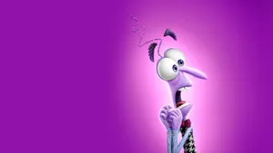 Inside Out Character Fear Surprised Expression Wallpaper