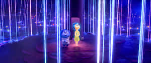 Inside Out Characters Exploring Mind Wallpaper