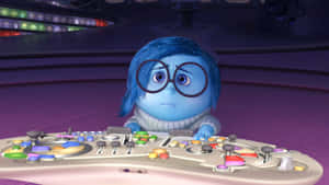 Inside Out Sadness At Control Console Wallpaper