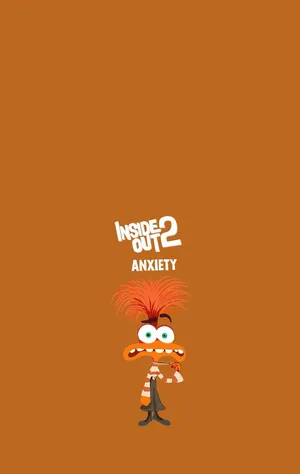 Inside Out2 Anxiety Character Wallpaper