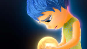 Inside Out2 Contemplative Character With Orb Wallpaper