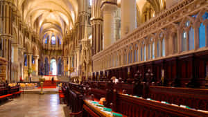 Inside The Canterbury Cathedral Wallpaper