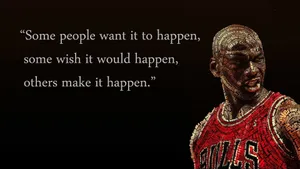 Inspirational Basketball Quote Mosaic Wallpaper