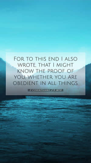 Inspirational Bible Verse Nature Backdrop Wallpaper