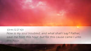 Inspirational Bible Verse Sunset Wallpaper