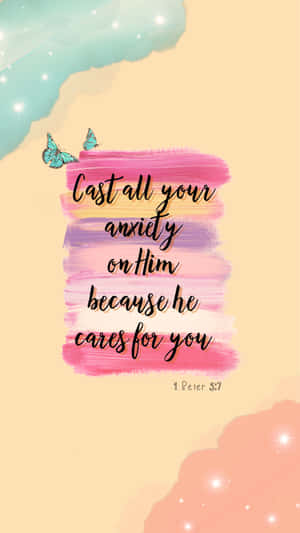 Inspirational Bible Verse1 Peter57 Wallpaper