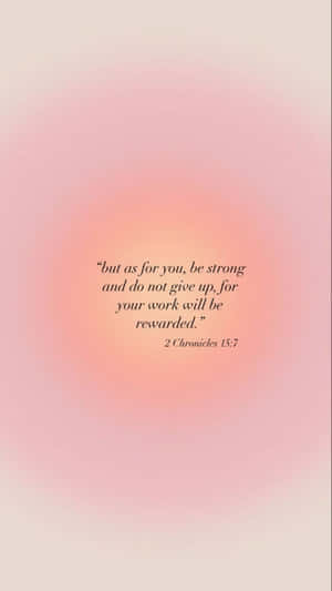 Inspirational Bible Verse2 Chronicles157 Pink Background Wallpaper