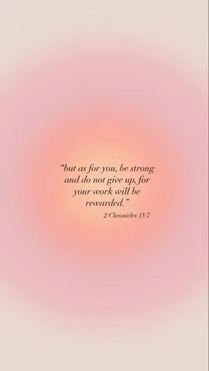 Inspirational Bible Verse2 Chronicles157 Pink Background Wallpaper