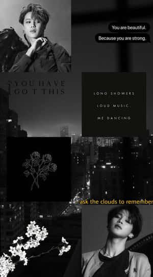 Inspirational_ Collage_ Black_and_ White Wallpaper