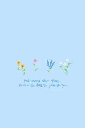 Inspirational Flower Quote Background Wallpaper