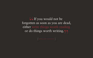 Inspirational Franklin Quote Wallpaper