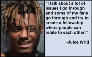 Inspirational Juice Wrld Quote On A 1440 X 900 Wallpaper Wallpaper