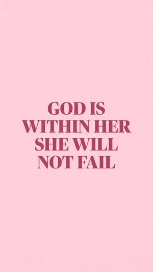 Inspirational Pink Bible Verse Wallpaper