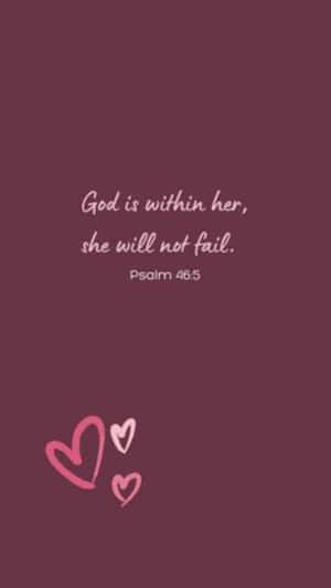 Inspirational Psalm465 Pink Background Wallpaper