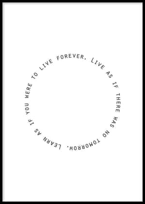 Inspirational Quote Circle Design Wallpaper