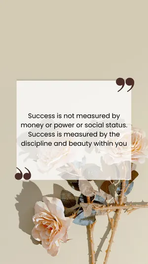 Inspirational Quote Disciplineand Beauty Wallpaper