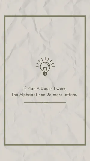 Inspirational Quote Marble Background Lightbulb Wallpaper