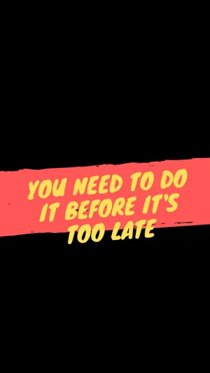 Inspirational Quote On Orange Paint Wallpaper