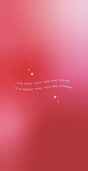 Inspirational Quote Red Gradient Background Wallpaper