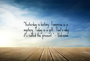 Inspirational Quote Sky Background Wallpaper