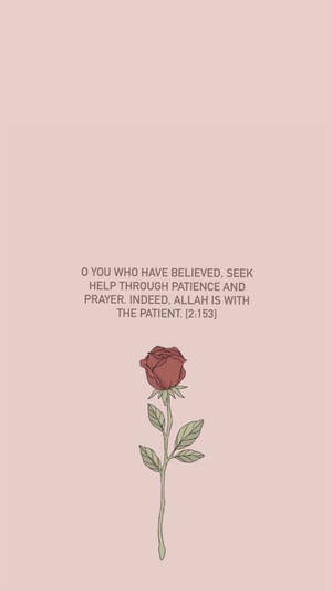 Inspirational Quran Quote With The Word 