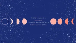 Inspirational_ Space_ Quote_ Phases_of_ Moon Wallpaper