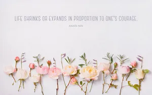 Inspirational Spring Quote On Beautiful Nature Background Wallpaper