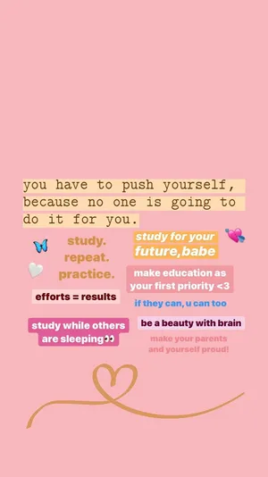 Inspirational Study Motivation Quote Aesthetic Wallpaper