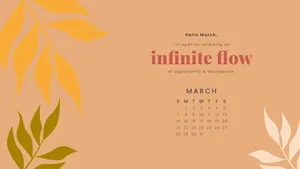 Inspiring Hello March Calendar Wallpaper