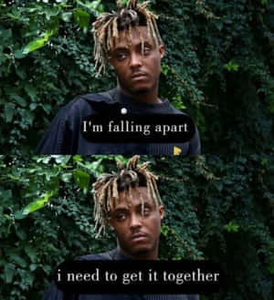 Inspiring Juice Wrld Quote On A Stunning Background Wallpaper