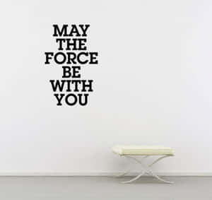 Inspiring May The Force Be With You Illustration Wallpaper