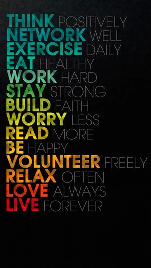 Inspiring Quotes Phone Positive Living Wallpaper