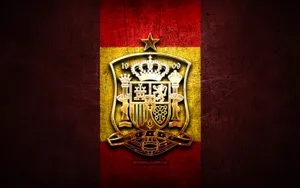 Inspiring Strength And Unity - The Logo Of Spain National Football Team Wallpaper