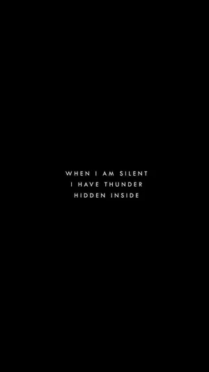 Insta Baddie Thunder Quote Wallpaper