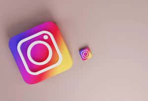 Instagram Logo Gradient Background Wallpaper