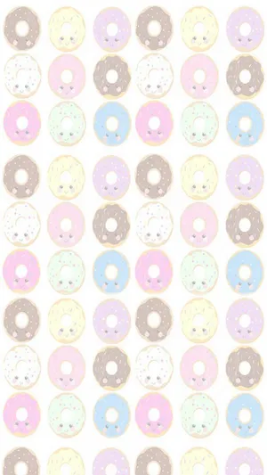 Instagram Story Colorful Doughnuts Pattern Wallpaper