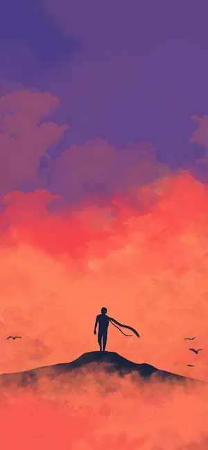 Install Stylish Red Anime Wallpaper On Iphone 11 Wallpaper