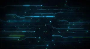 Integral Blue Circuit Wallpaper