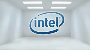 Intel Logo Modern Office Wall Wallpaper