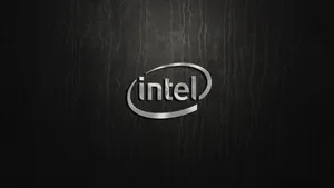 Intel Logoon Dark Background Wallpaper