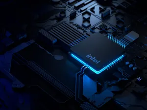 Intel Processor Illuminated Circuitry Wallpaper
