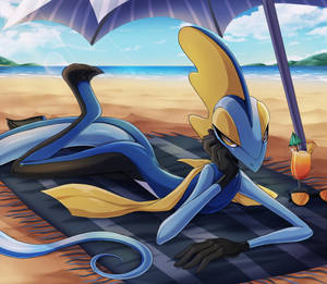 Inteleon On The Beach Wallpaper