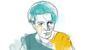 Intellectual Simone De Beauvoir Wallpaper