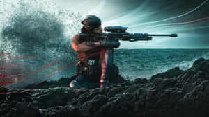 Intense Action In A High-octane Shooting Game Wallpaper